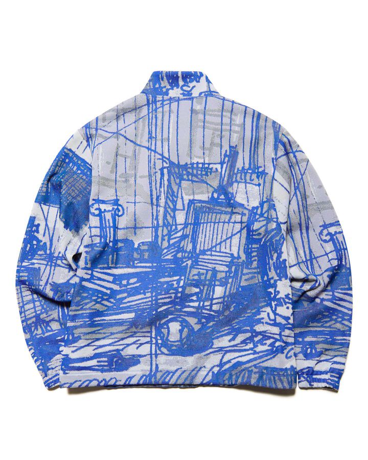 MICHAEL CHERNO: JERSEY BLOUSON,BLUE, medium image number 1