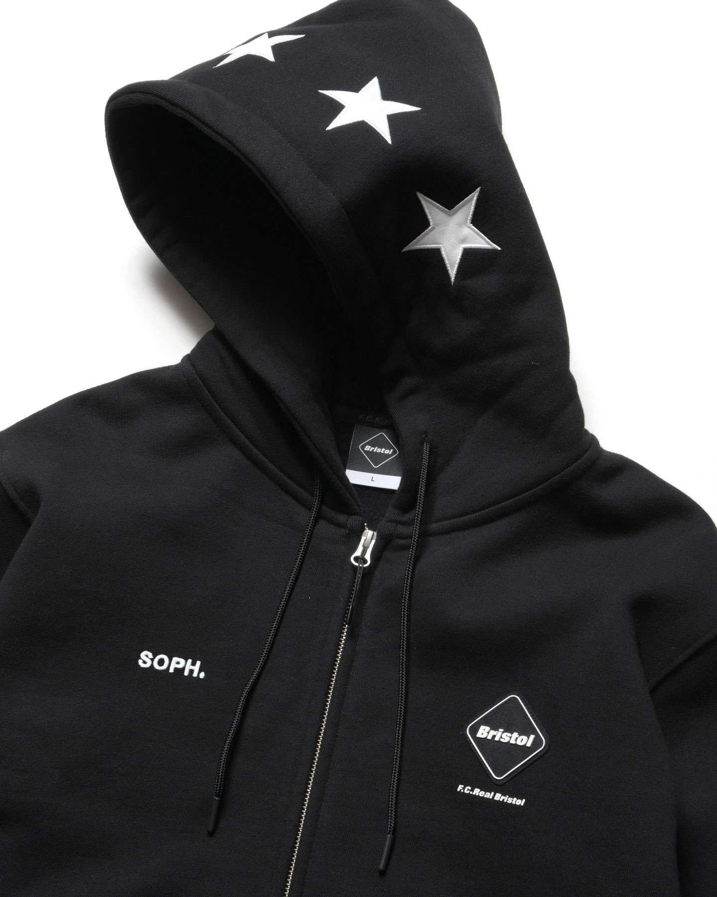 STAR LOGO ZIP UP SWEAT HOODIE