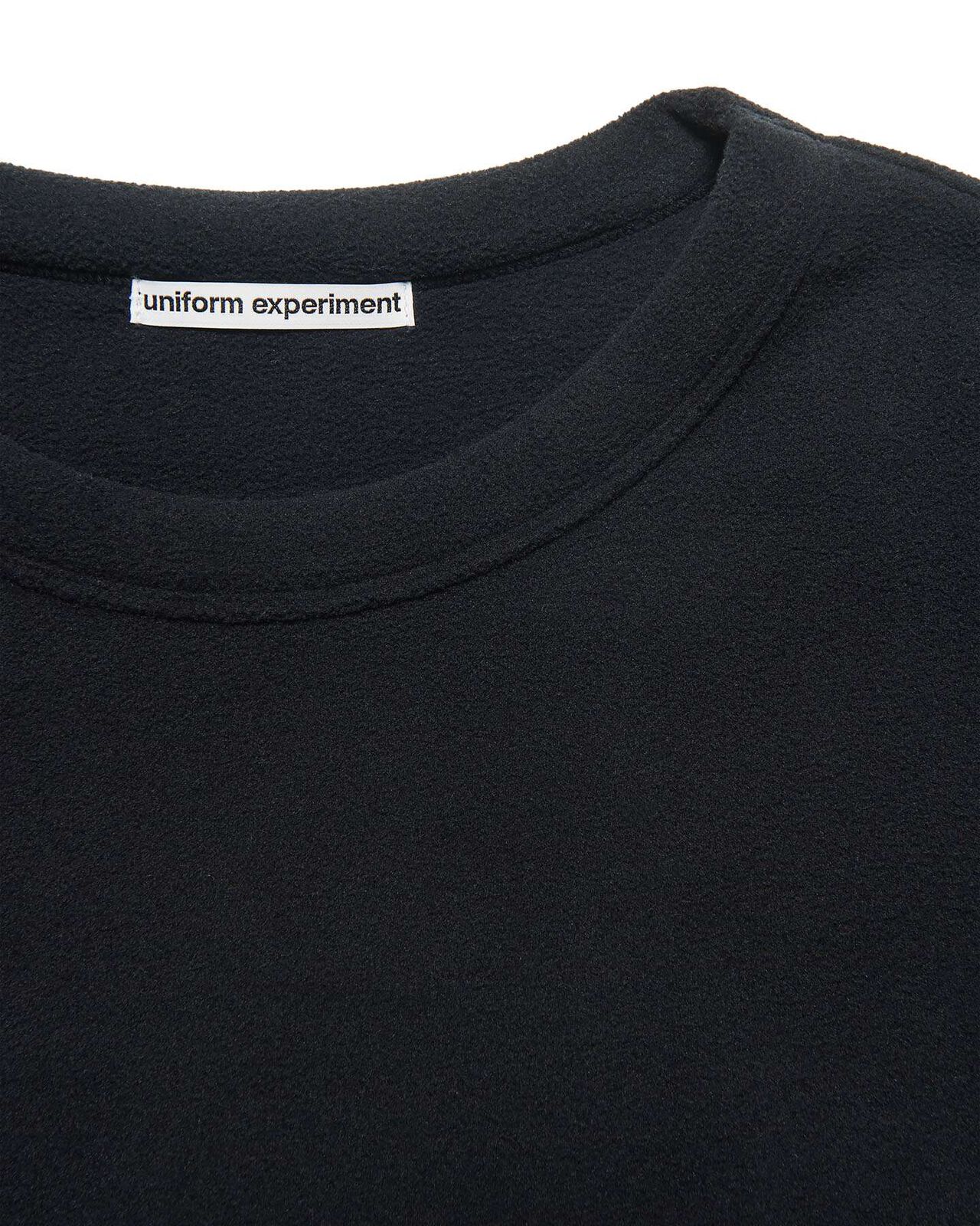 FLEECE CREWNECK TOP,BLACK, large image number 3