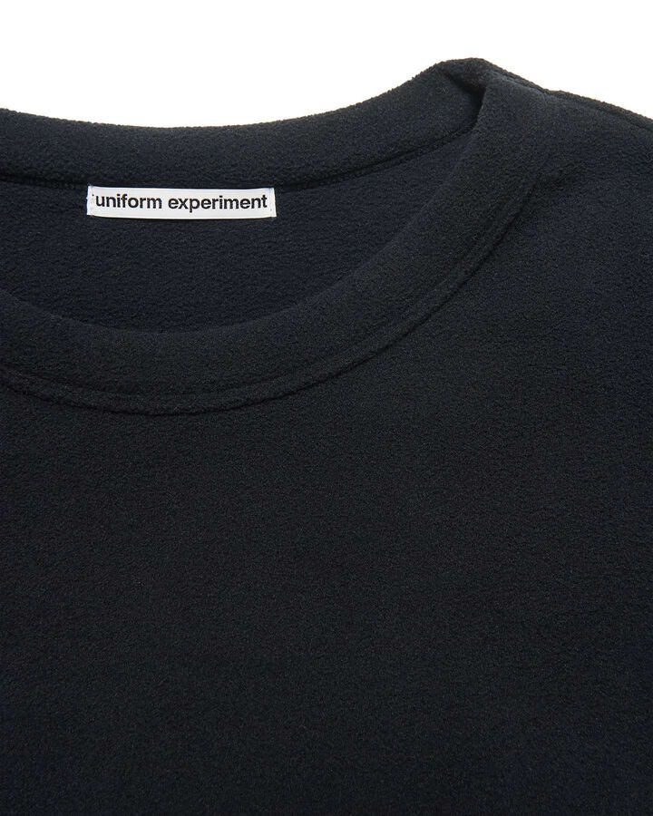 FLEECE CREWNECK TOP,BLACK, medium image number 3