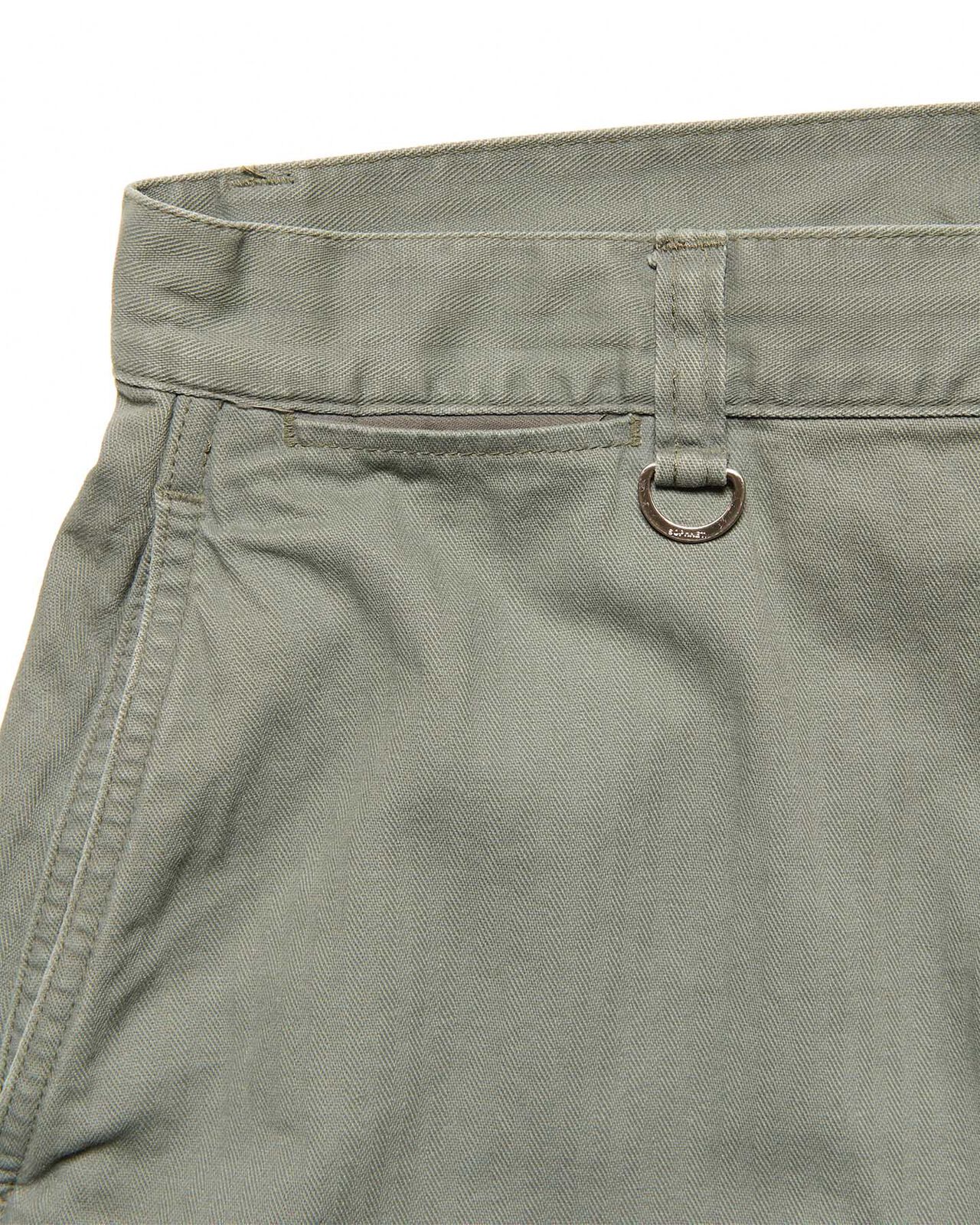 DAMAGED WIDE CROPPED PANTS,KHAKI, large image number 2