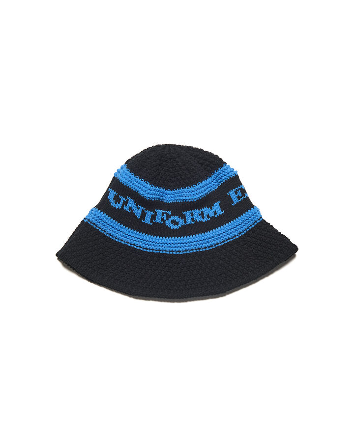 LOGO JACQUARD KNIT HAT,BLACK, medium