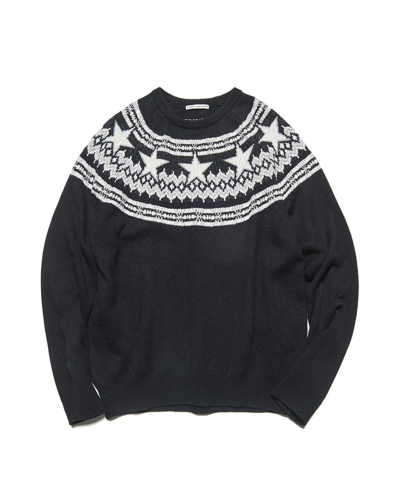 STAR NORDIC SWEATER,BLACK, large image number 0