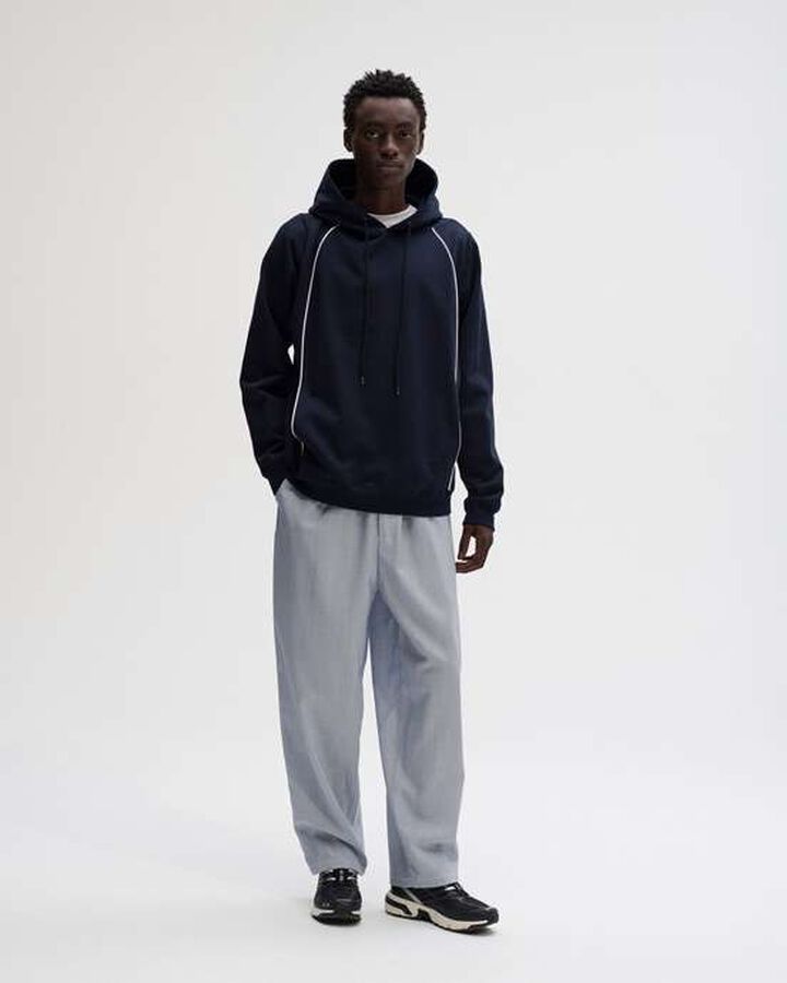 TAPERED BOLD PANTS,BLACK, medium image number 6