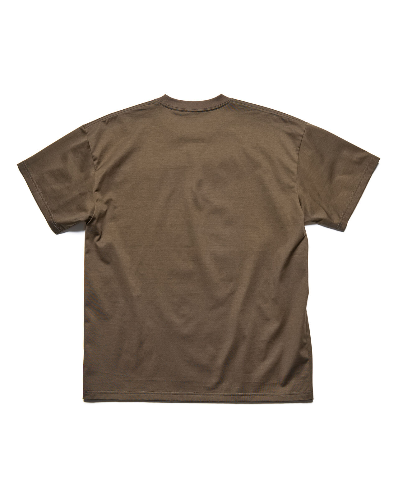 LUSTER COTTON ESSENTIAL TEE,BROWN, large image number 1