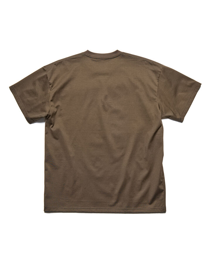 LUSTER COTTON ESSENTIAL TEE,BROWN, medium image number 1