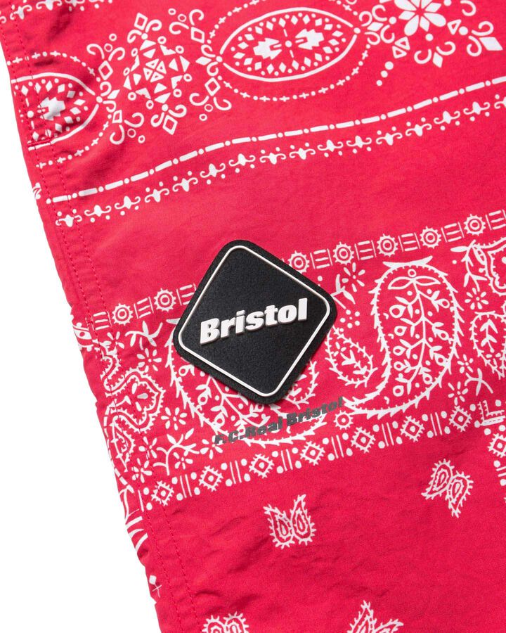 BANDANA NYLON EASY PANTS,RED, medium image number 2