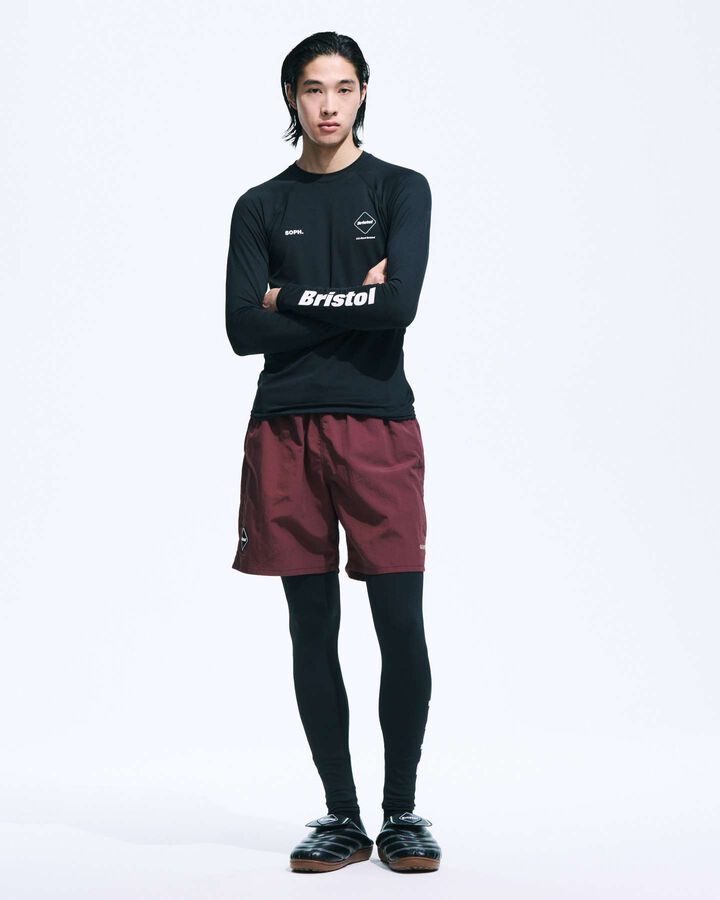 NYLON EASY SHORTS,BURGUNDY, medium image number 4