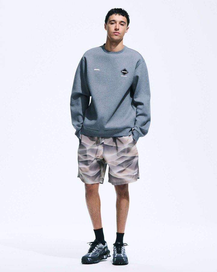 TECH SWEAT CREWNECK TOP,MOCHA, medium image number 6