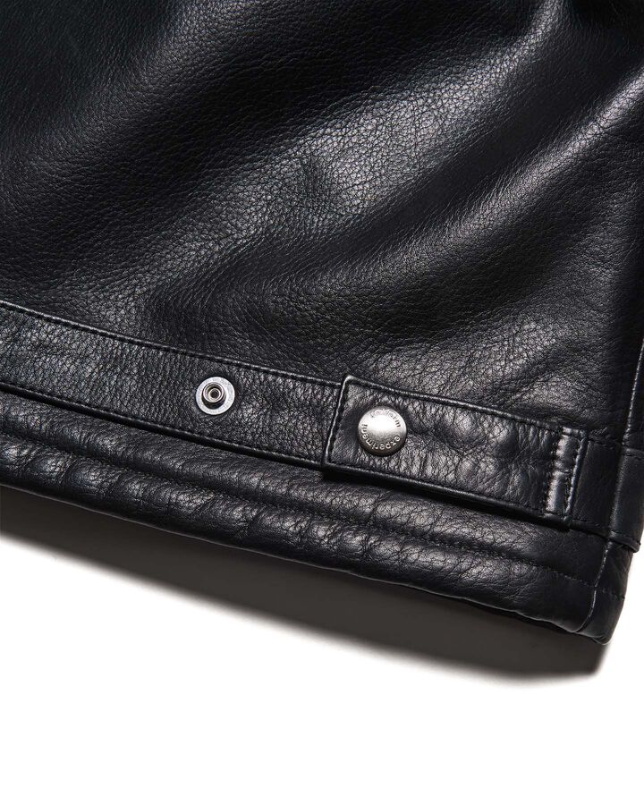 SINGLE BIKER JACKET,BLACK, medium image number 7