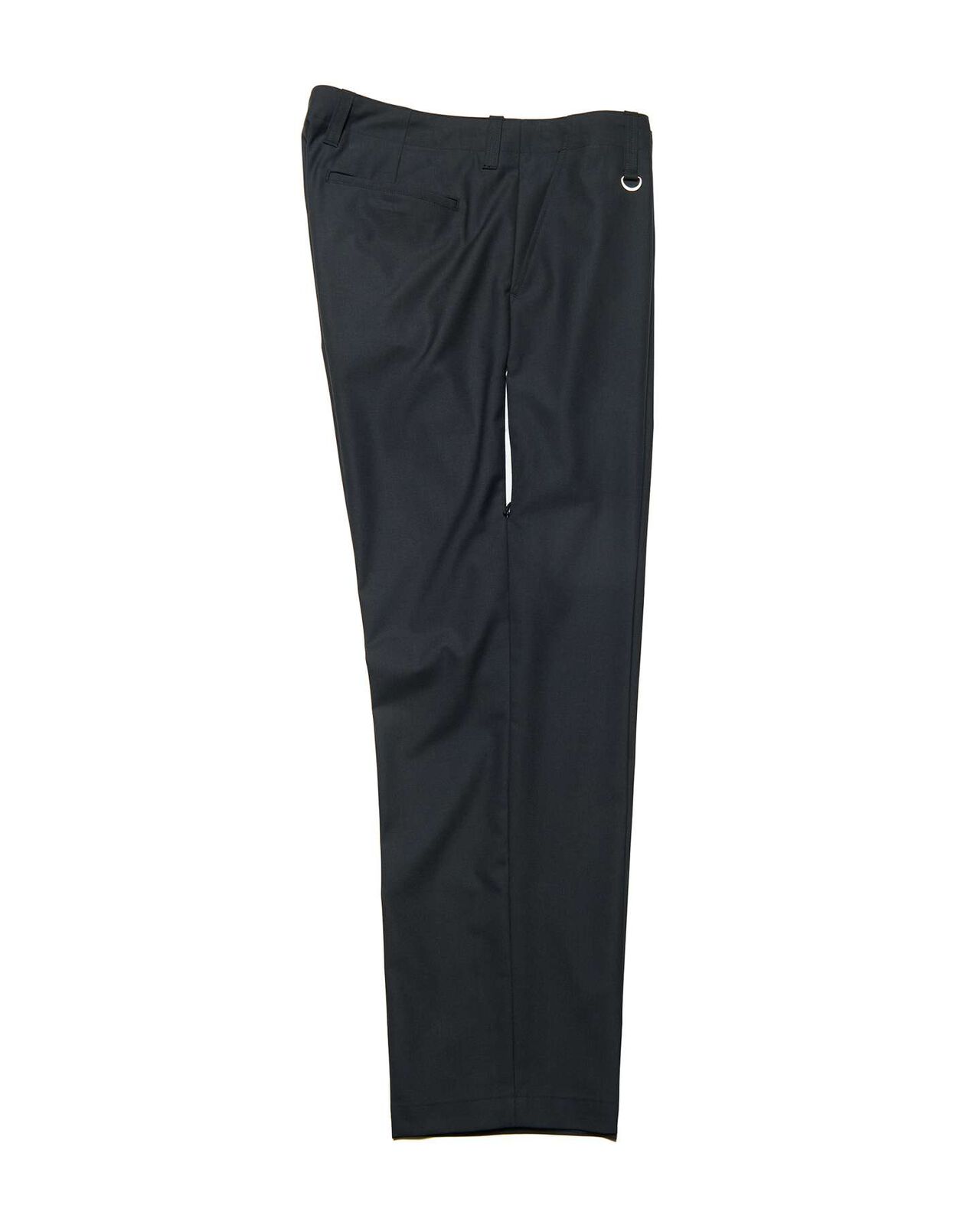 STRETCH WOOL SIDE POCKET TAPERED PANTS,BLACK, large image number 1