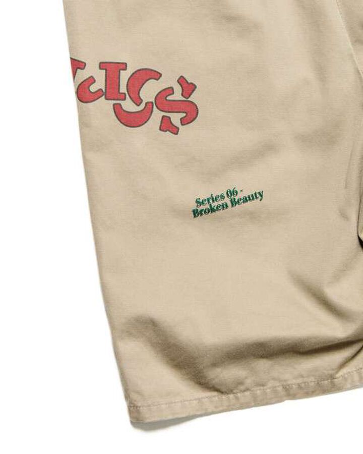 SIMON TAYLOR: LOGO CHINO SHORTS,BEIGE, medium image number 6