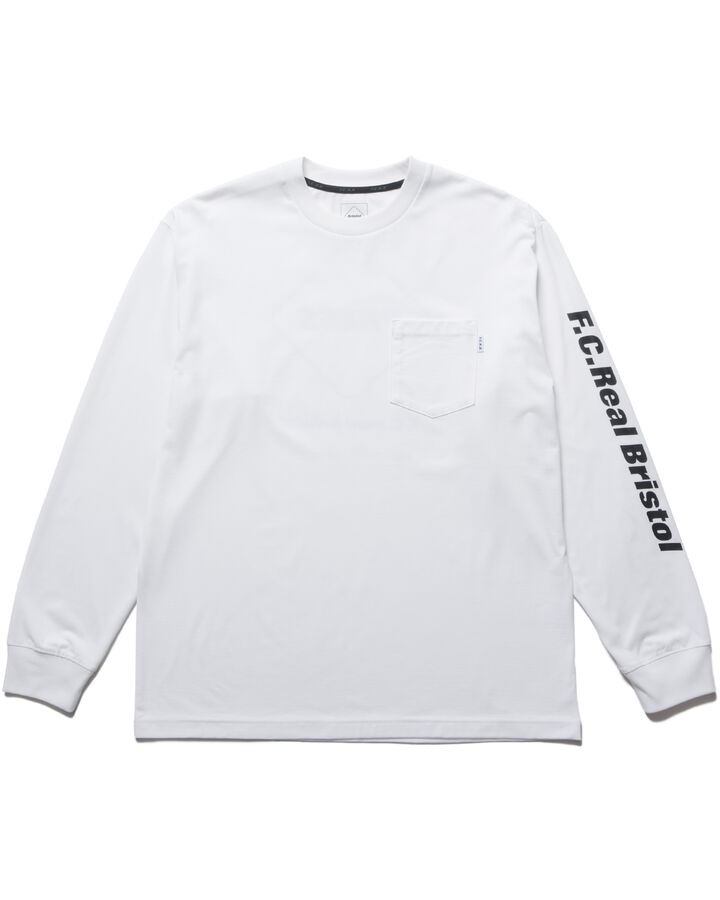 PRESS L/S TEE,WHITE, medium