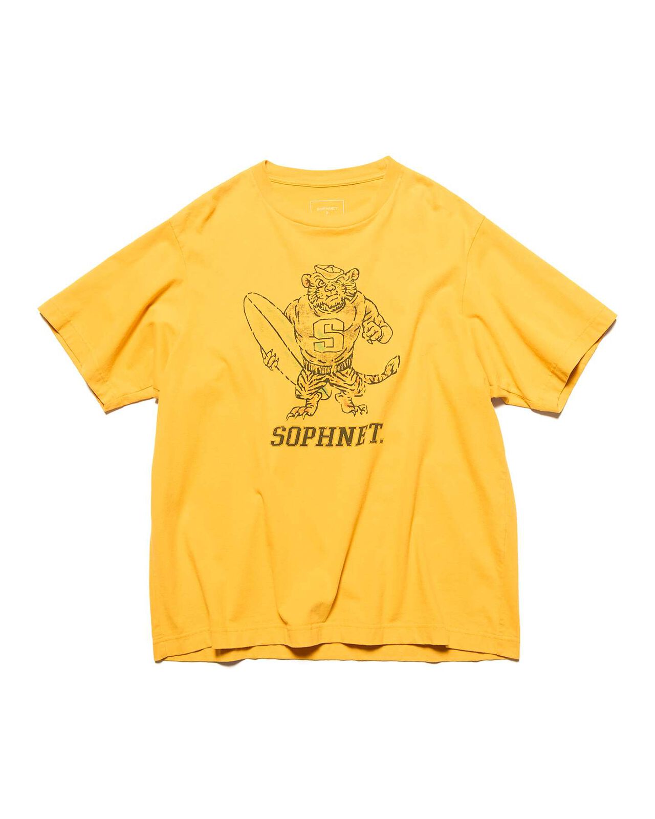 VINTAGE GRAPHIC WIDE TEE,YELLOW, large image number 0