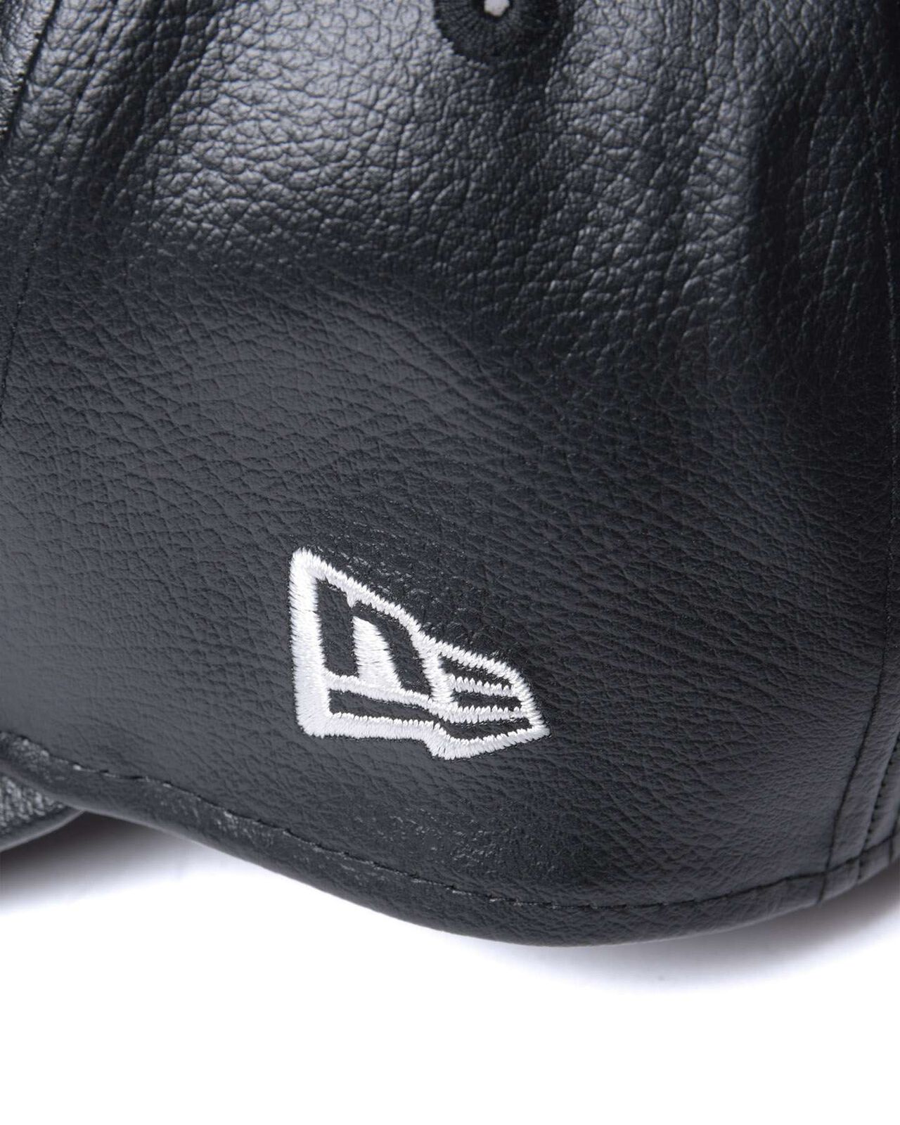 NEW ERA SYNTHETIC LEATHER 9FORTY CAP,BLACK, large image number 3