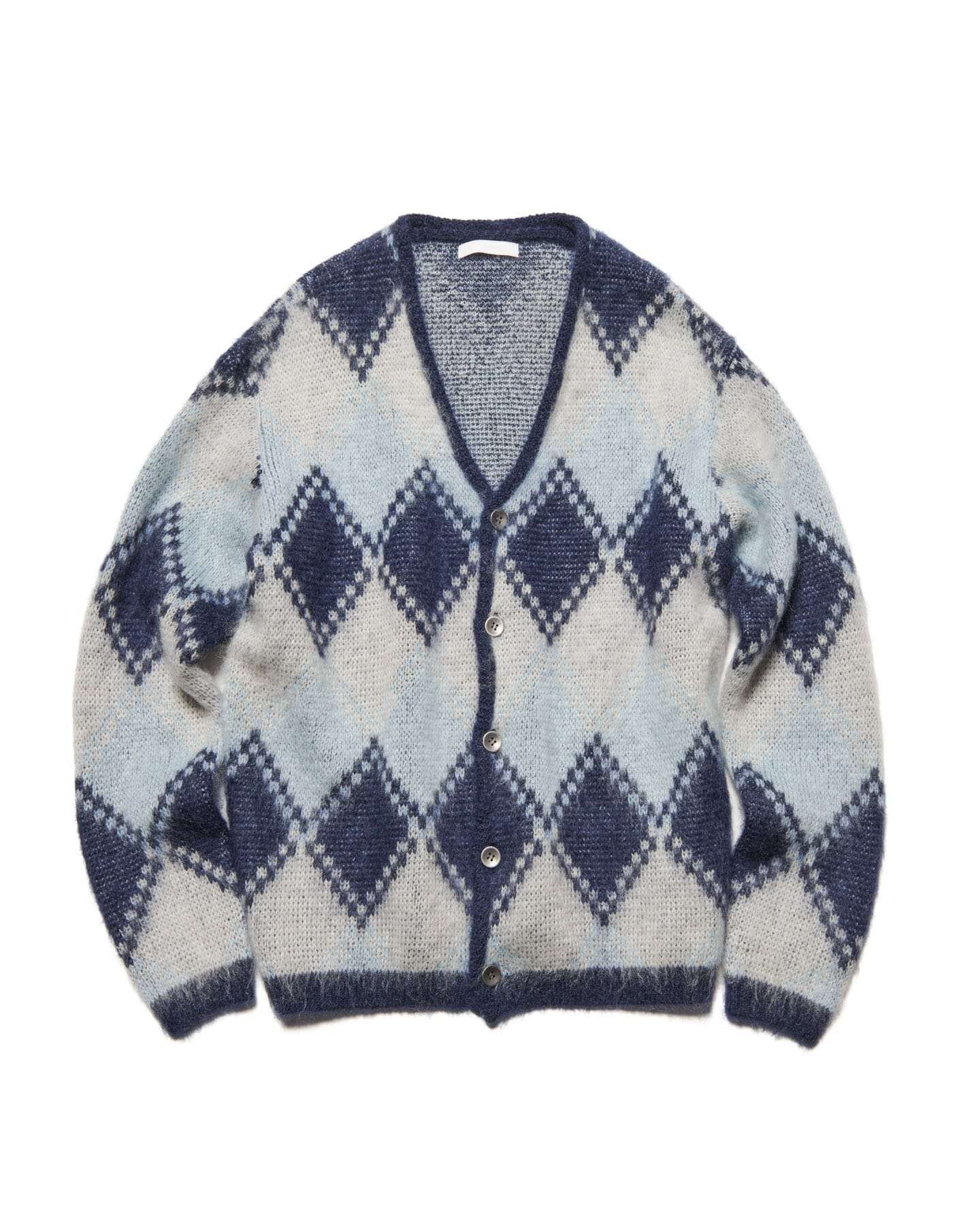 トップス SOPHNET. MOHAIR ARGYLE CARDIGAN MOHAIR ARGYLE CARDIGAN
