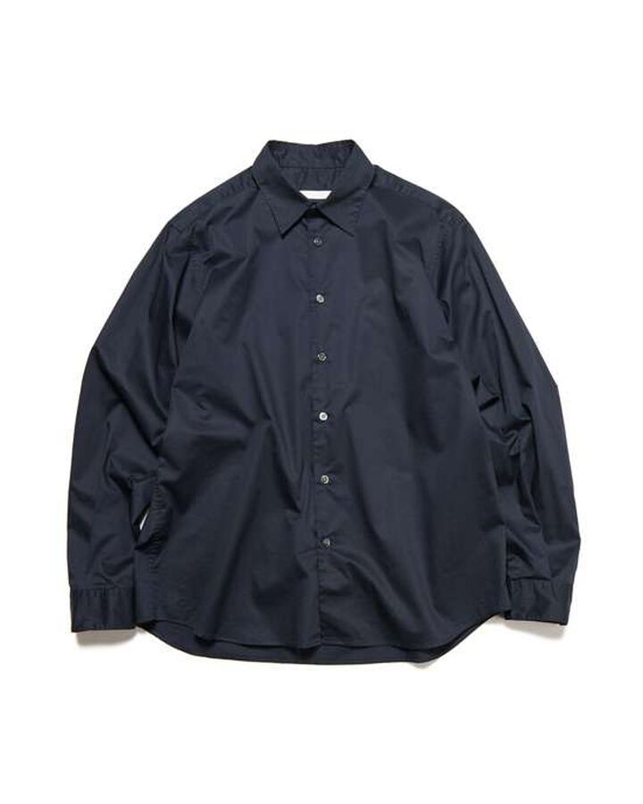 HIGHCOUNT TWILL REGULAR FIT SHIRT,NAVY, medium
