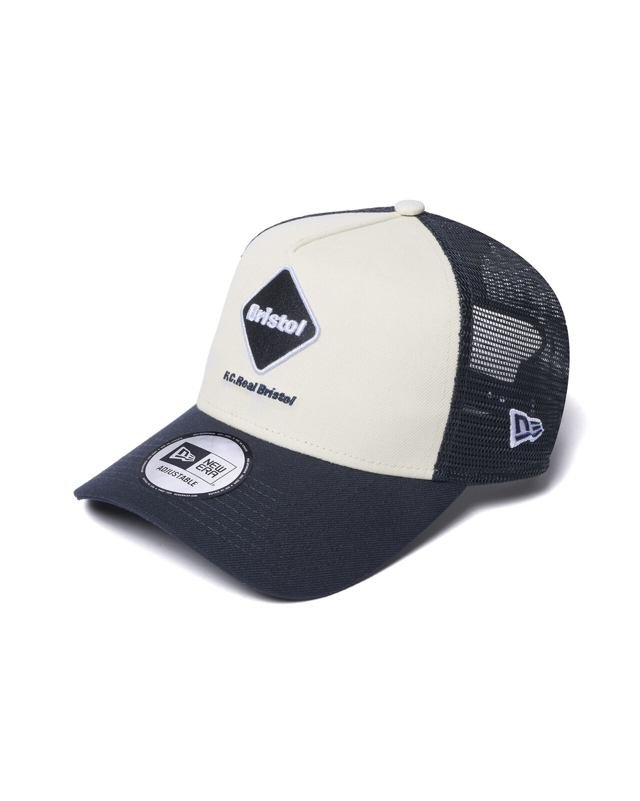 NEW ERA EMBLEM 9FORTY A-FRAME MESH CAP,OFF WHITE, large image number 0