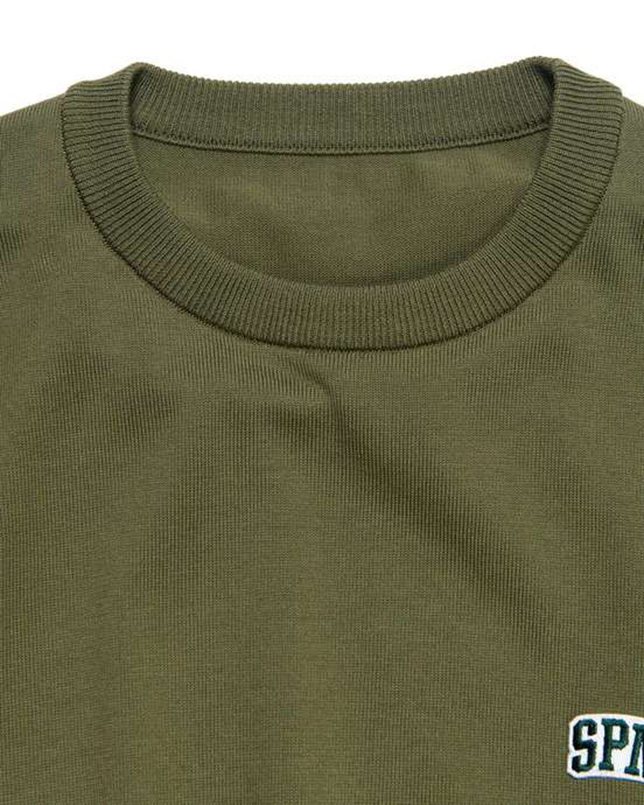 SPN WAPPEN CREWNECK KNIT,KHAKI, large image number 2