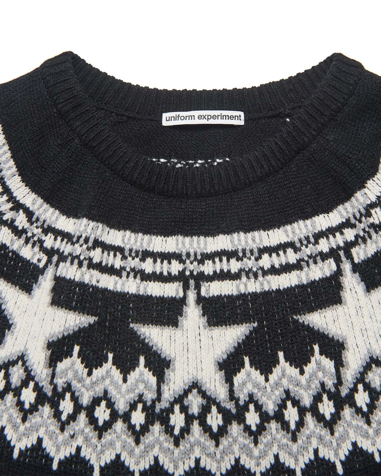 STAR NORDIC SWEATER,BLACK, large image number 2