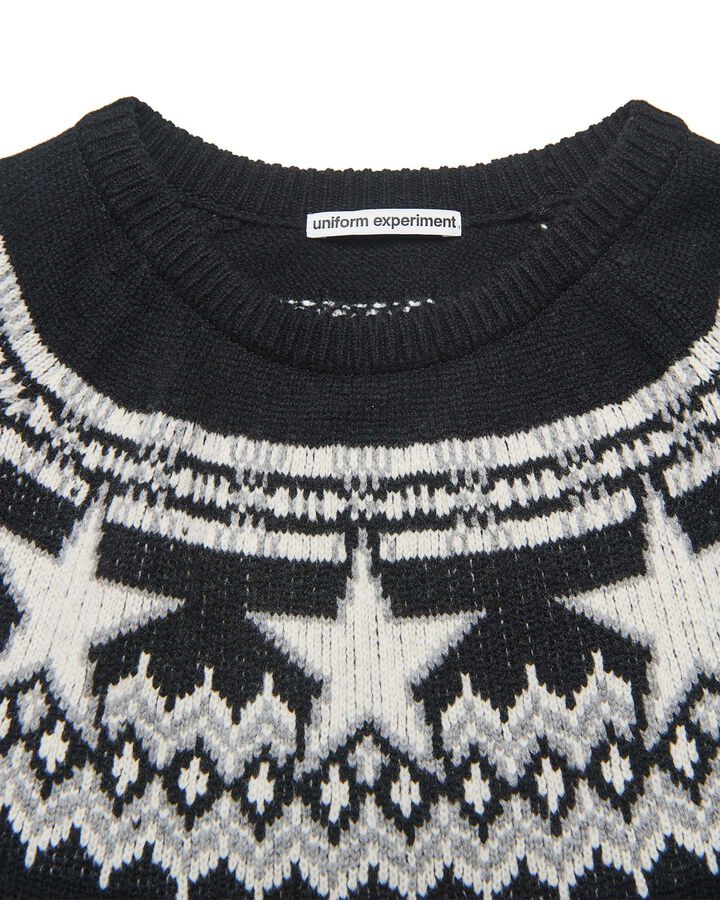 STAR NORDIC SWEATER,BLACK, medium image number 2