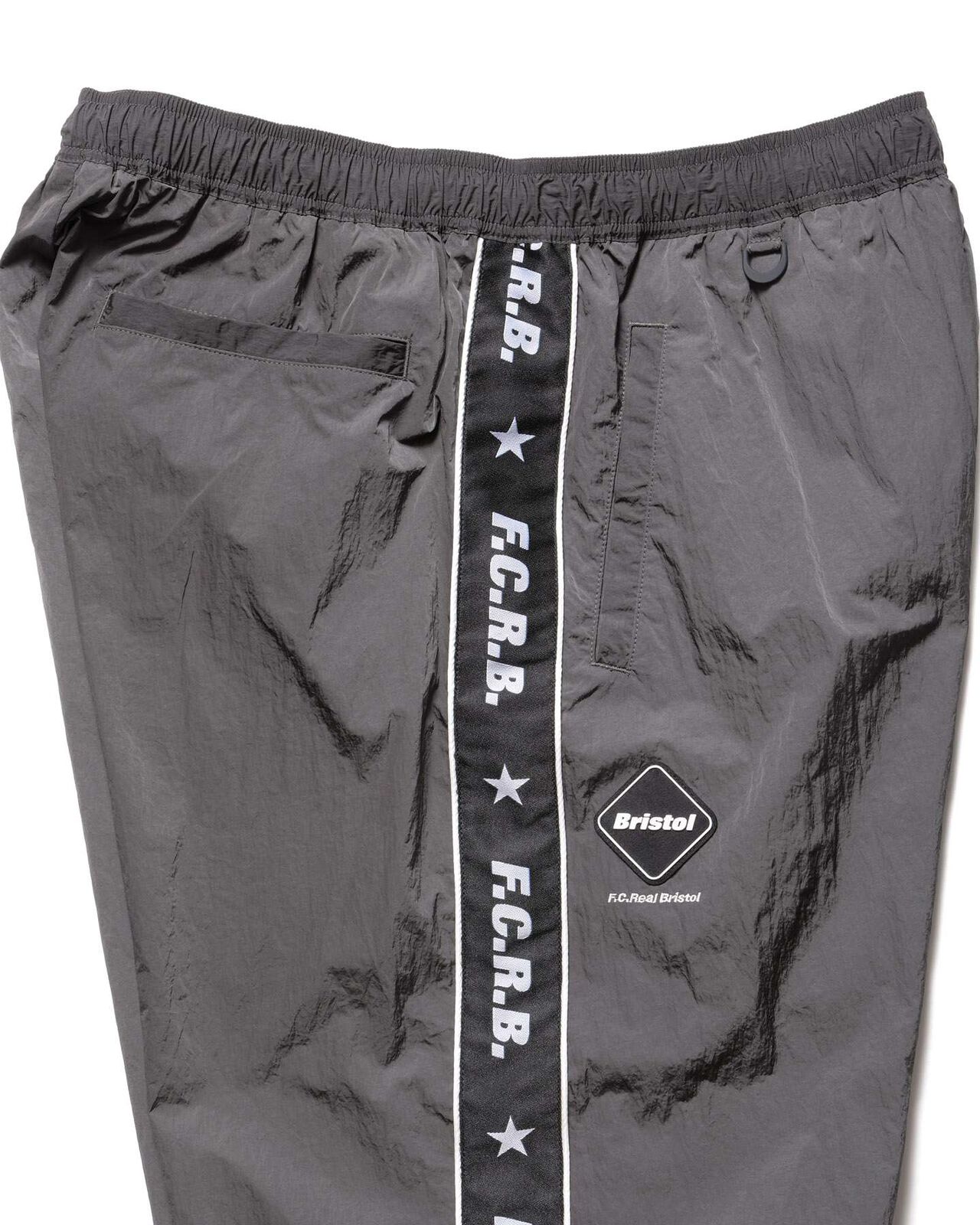 NYLON CHAMBRAY PRACTICE PANTS,CHARCOAL GRAY, large image number 3