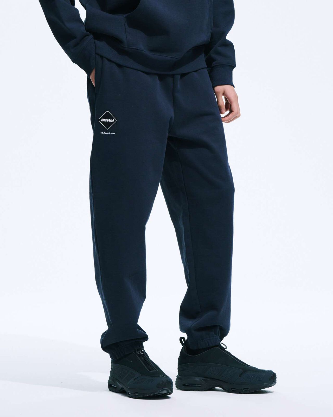 EMBLEM SWEAT PANTS,NAVY, large image number 4