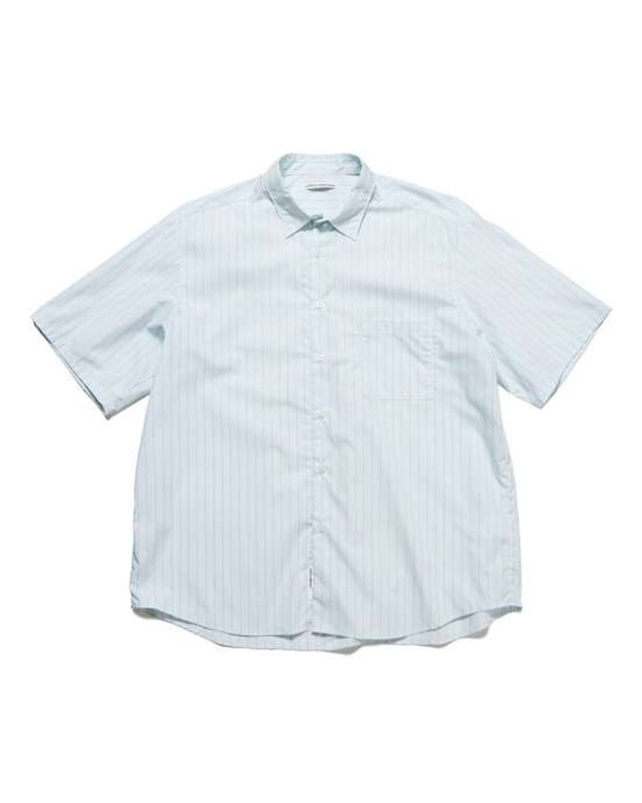 STRIPE S/S SHIRT,LIGHT BLUE, medium image number 0