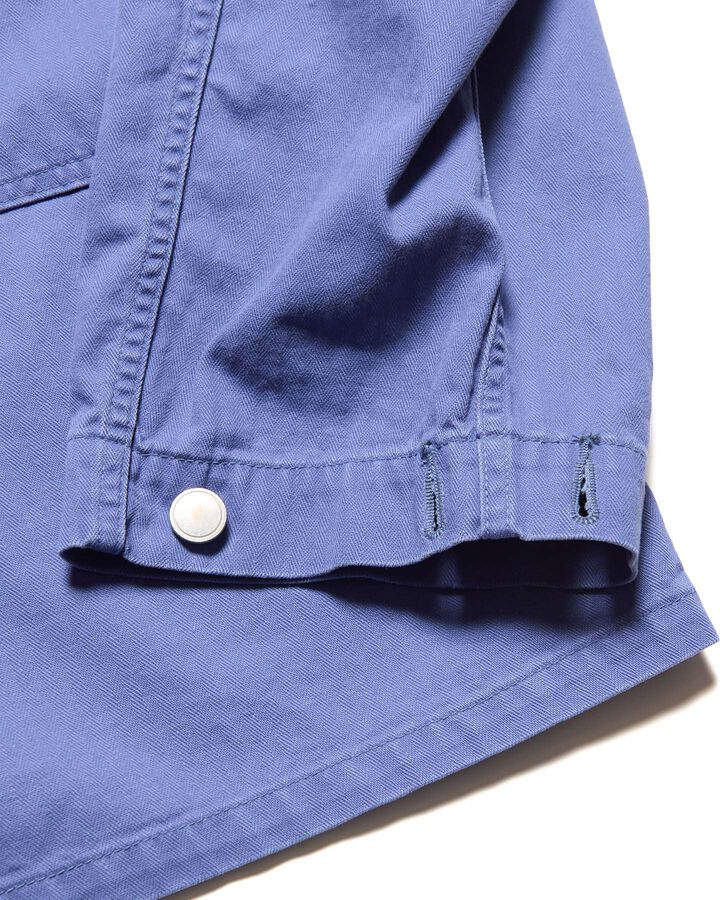 DAMAGED MILITARY BLOUSON,BLUE, medium image number 4