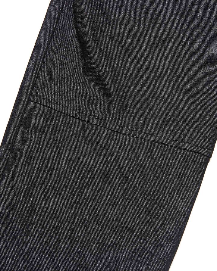 HIGH STRETCH DENIM HEM SHIRRING BAKER PANTS,BLACK, medium image number 4
