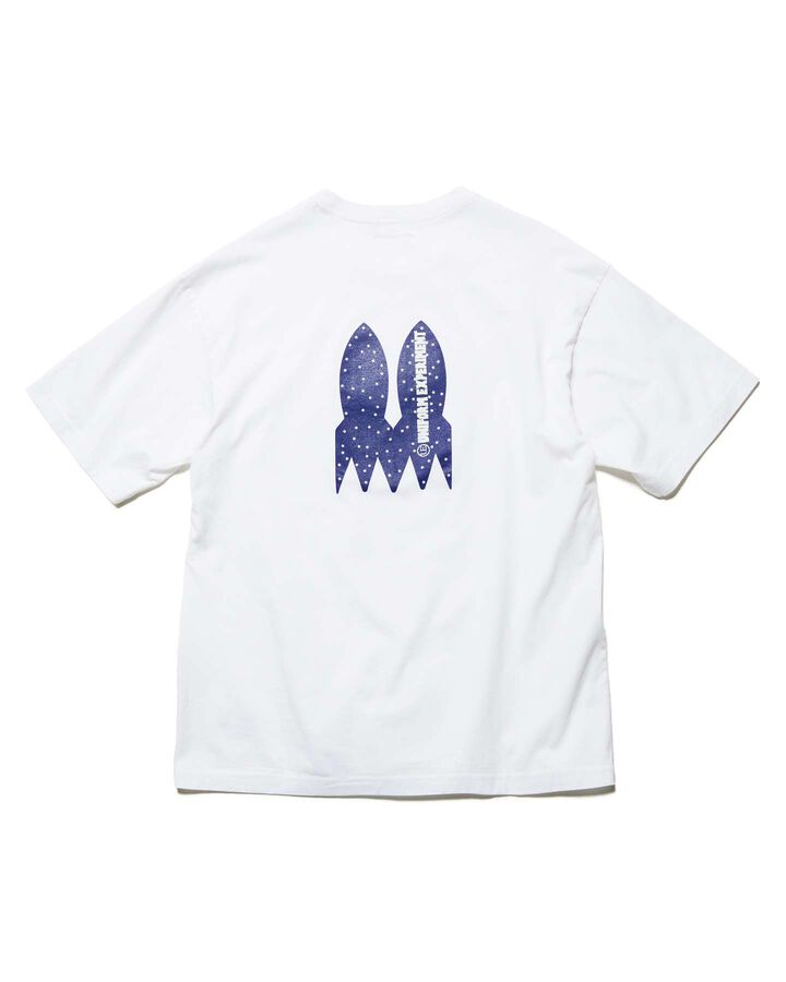 ROCKET LOGO TEE,WHITE, medium
