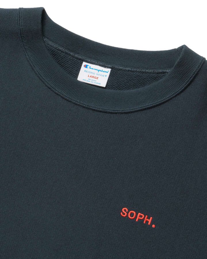 Champion REVERSE WEAVE BASIC S/S CREWNECK SWEAT,NAVY, medium image number 2