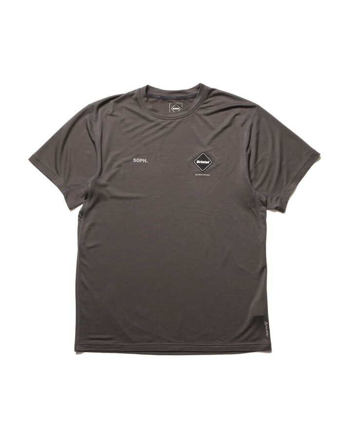 POLARTEC S/S WORKOUT TOP,CHARCOAL GRAY, medium