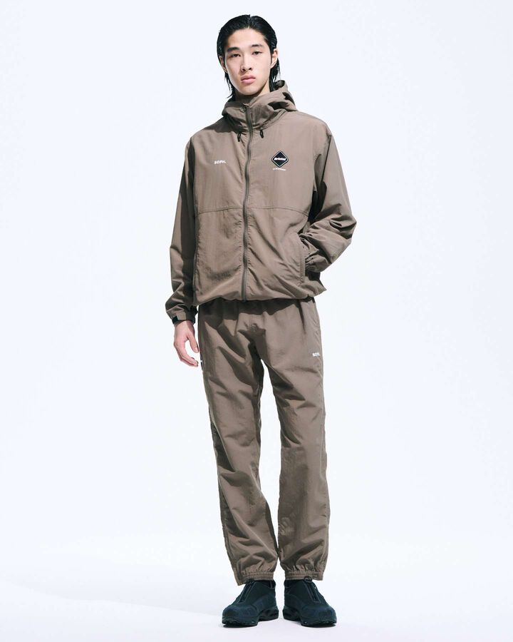 NYLON HOODED BLOUSON,CHARCOAL GRAY, medium image number 5