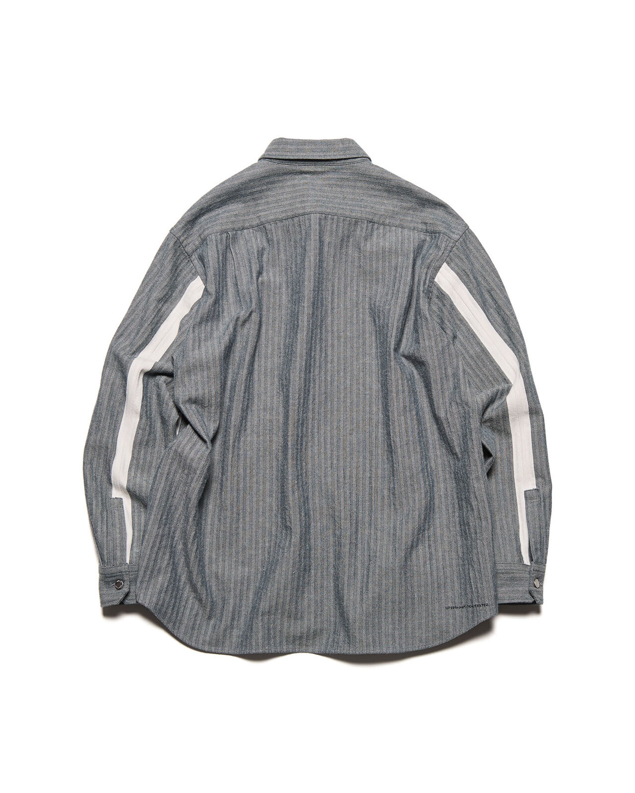 SELVAGE HERRINGBONE SHIRT,CHARCOAL GRAY, large image number 1