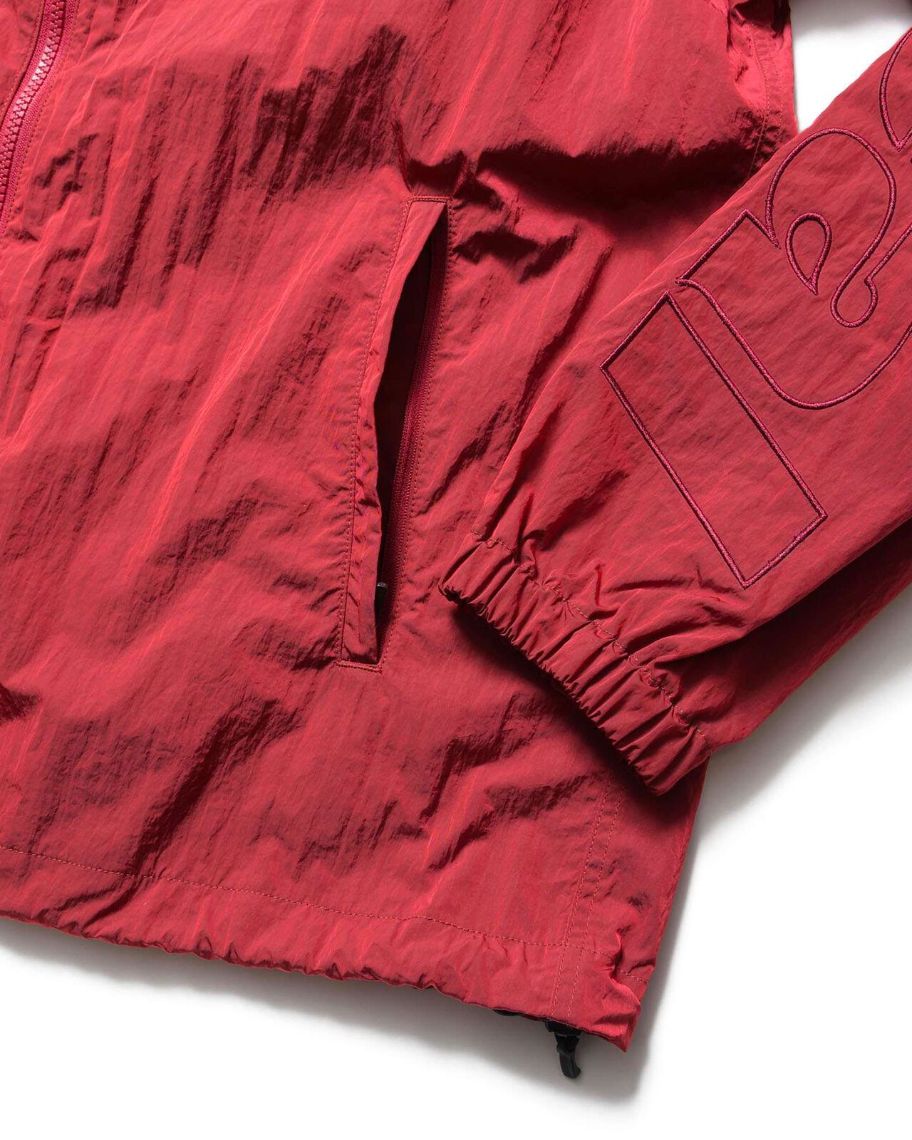 BIG LOGO NYLON STAND COLLAR BLOUSON,RED, large image number 3