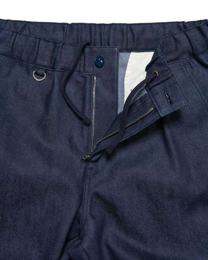 STRETCH DENIM SLIM FIT RIBBED PANTS,INDIGO, medium image number 2