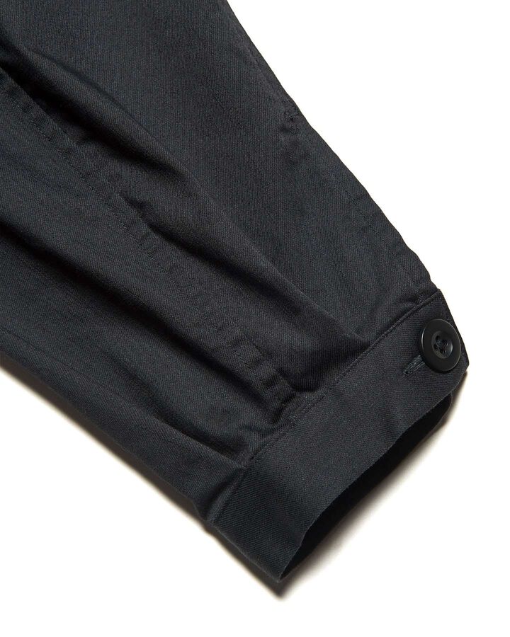 STRETCH TWILL FATIGUE SHIRT,BLACK, medium image number 6