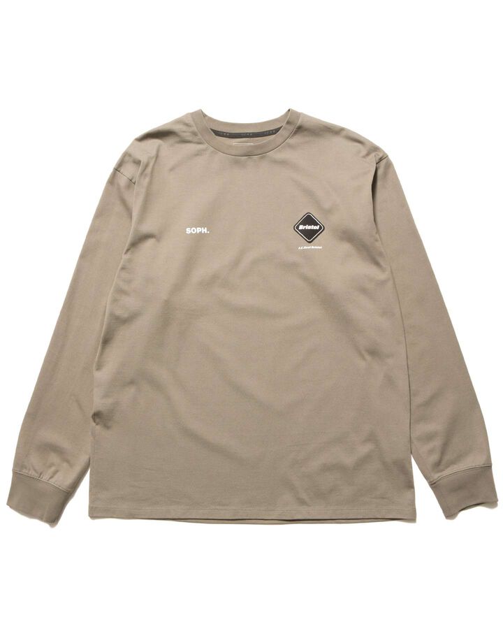 AUTHENTIC L/S TEE,GREIGE, medium