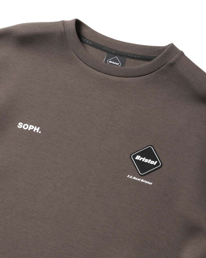 TECH SWEAT CREWNECK TOP,MOCHA, medium image number 2