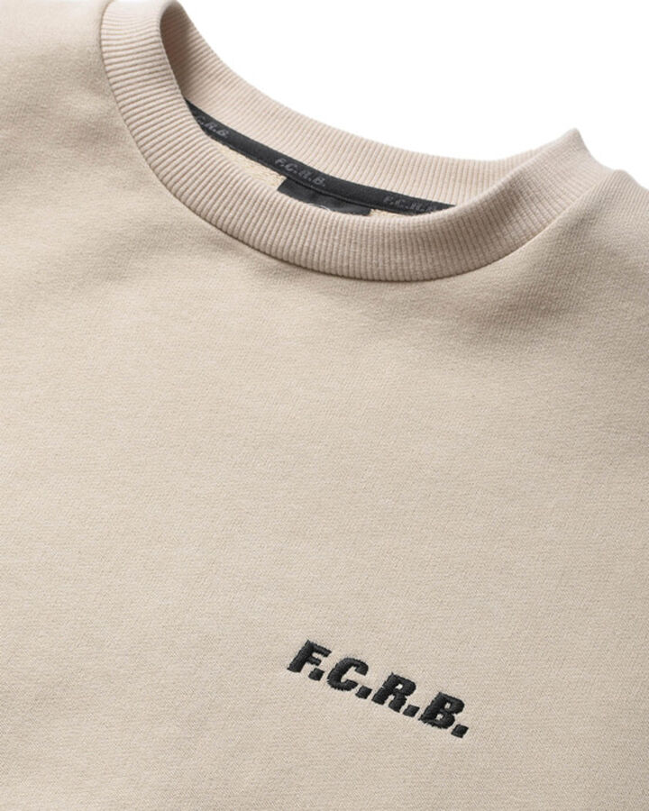 BIG LOGO CREWNECK BAGGY SWEAT,BEIGE, medium image number 3