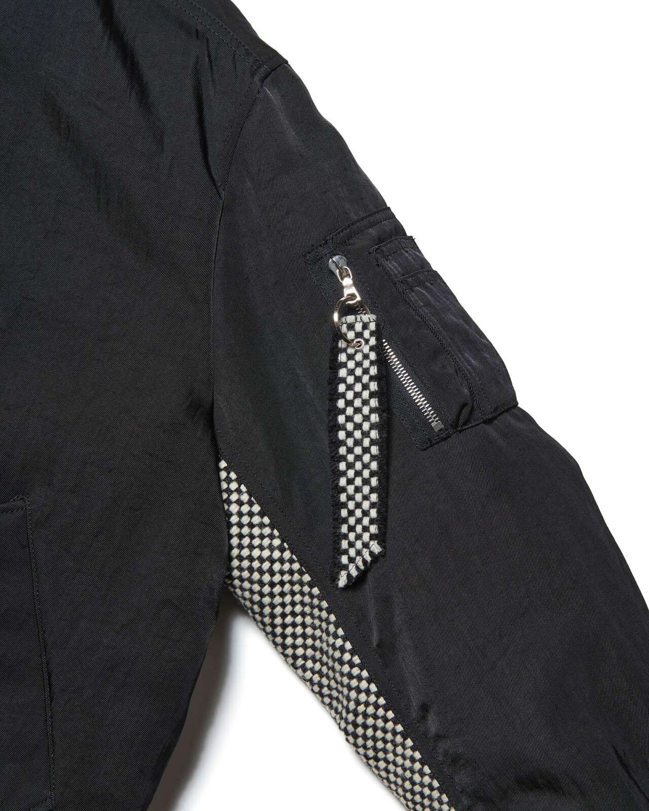 FLIGHT JACKET / Kvadrat Sisu,BLACK, large image number 3