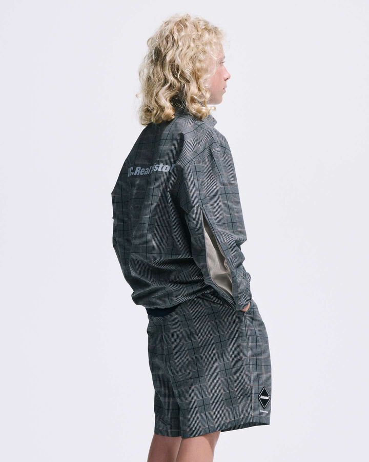 PLAID VENTILATION PRACTICE JACKET,GRAY, medium image number 2