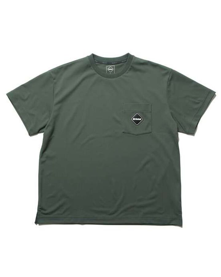 EMBLEM POCKET TEE,GREEN, medium image number 0