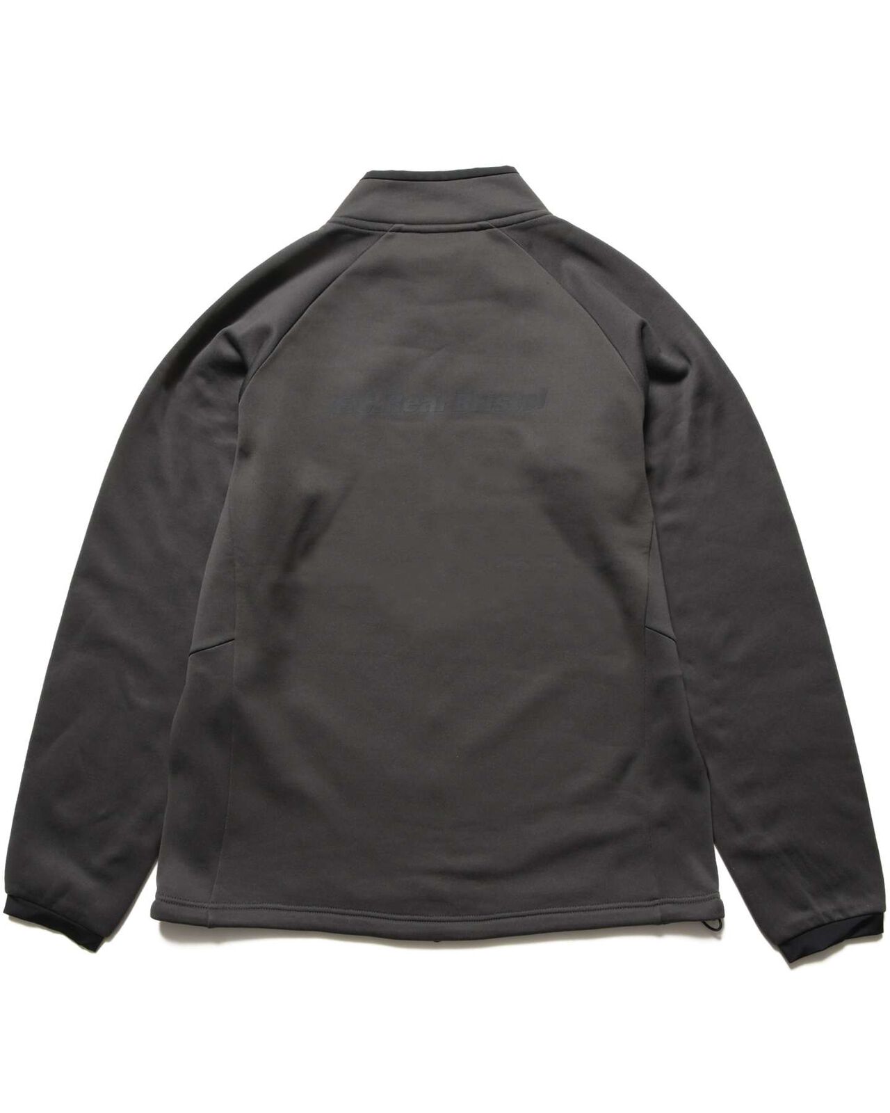 STRETCH FLEECE STAND COLLAR BLOUSON,CHARCOAL GRAY, large image number 1