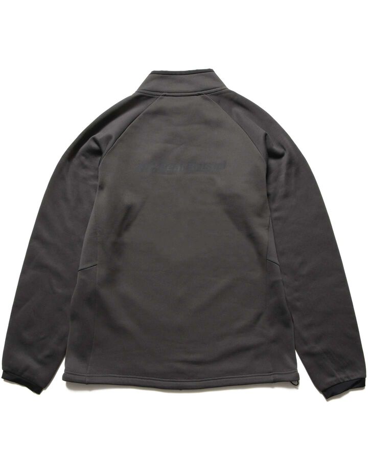 STRETCH FLEECE STAND COLLAR BLOUSON,CHARCOAL GRAY, medium image number 1