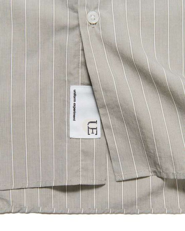 STRIPE S/S SHIRT,GRAY, medium image number 3