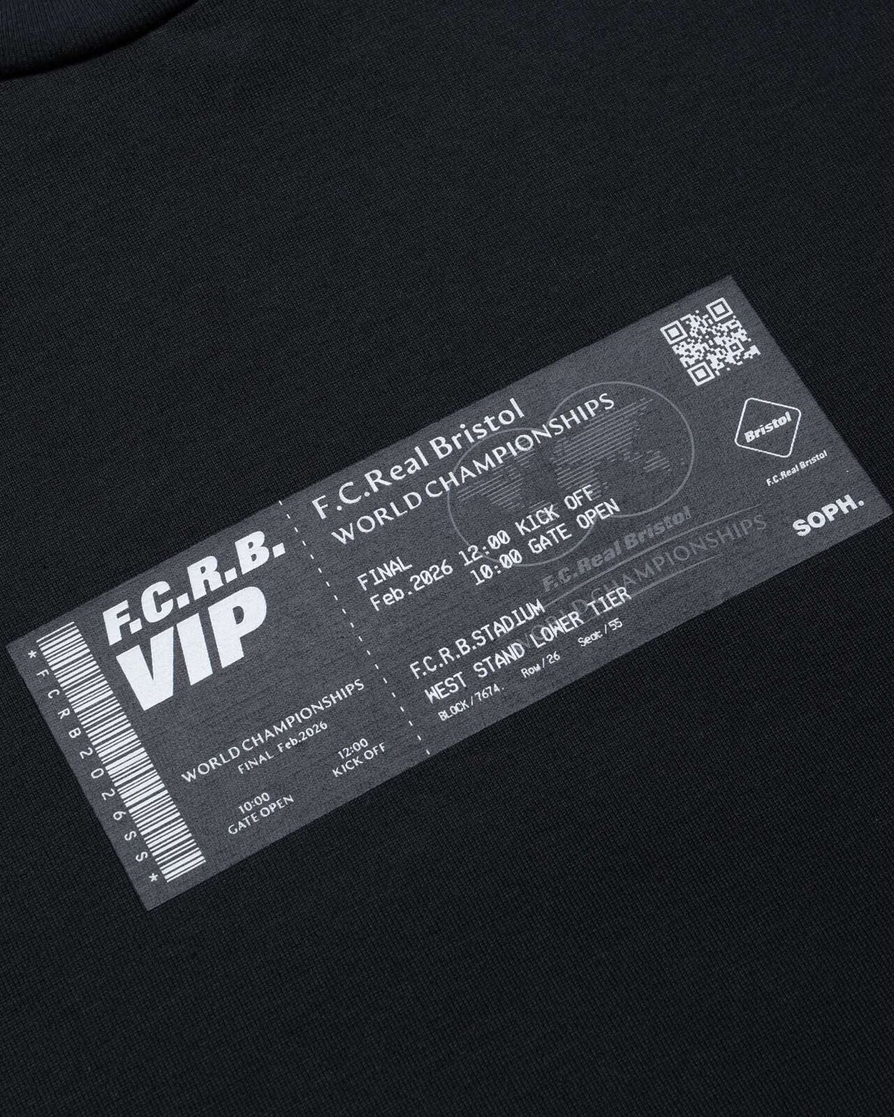 TICKET TEE,BLACK, large image number 1