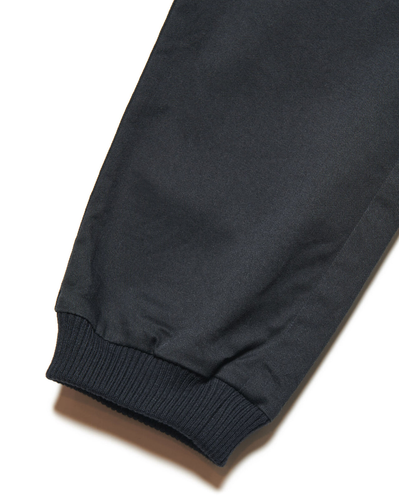 COTTON STRETCH TWILL SLIM-FIT RIBBED PANTS,BLACK, large image number 3