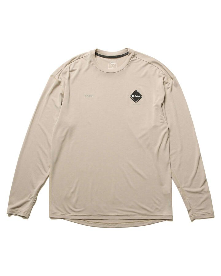 POLARTEC L/S WORKOUT TOP,GREIGE, medium